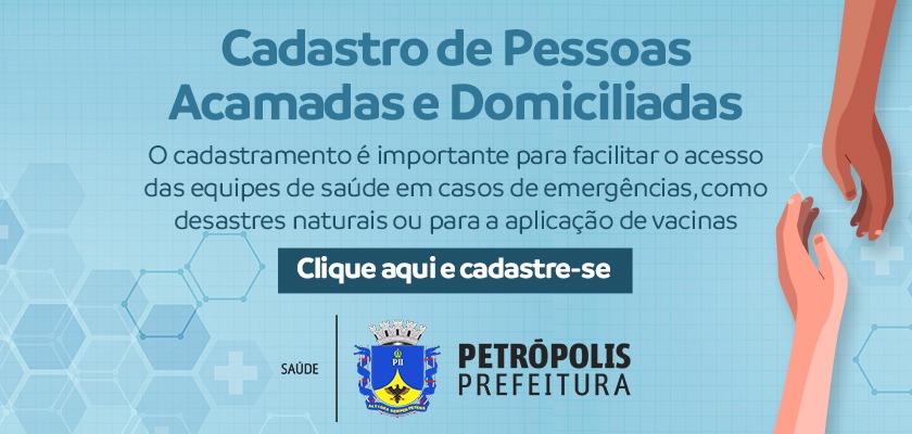 cadastro para pessoas acamadas