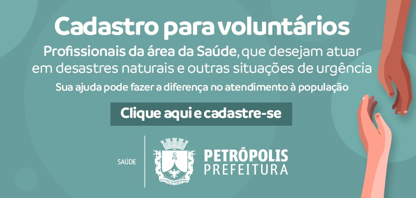 cadastro para voluntarios