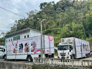 Prefeitura leva unidade móvel de mamografia e ultrassom à UPA Centro