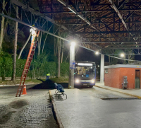 Prefeitura revitaliza iluminação dos terminais de ônibus com LED