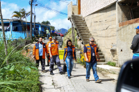 Defesa Civil acompanha técnicos da Secretaria Nacional de Defesa Civil durante vistoria em Petrópolis