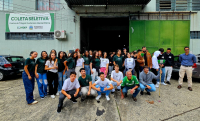 Prefeitura recebe estudantes de Minas Gerais para visita técnica ao Centro de Triagem