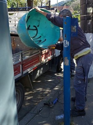 Após solicitação da Prefeitura, Oi remove orelhões do Centro Histórico