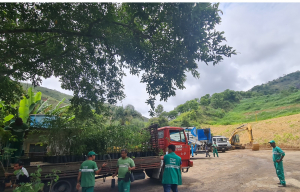 Prefeitura inicia plantio de 2.550 mudas para criação do cinturão verde no Aterro Sanitário de Pedro do Rio