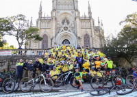 Passeio ciclístico pelo Maio Amarelo reúne cerca de 100 pessoas